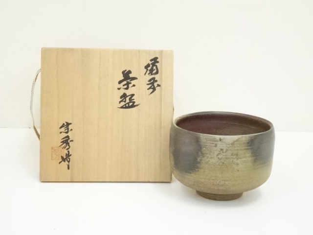 JAPANESE TEA CEREMONY / BIZEN WARE TEA CHAWAN / ARTISAN WORK